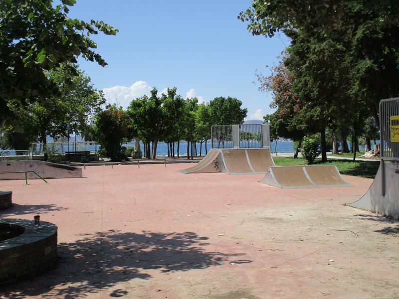 Skatepark across the museum