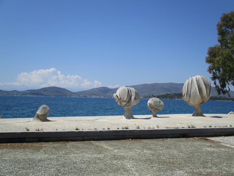 Sculpture exhibits made in the context of the First International Sculpture Symposium in Anavros in 1988